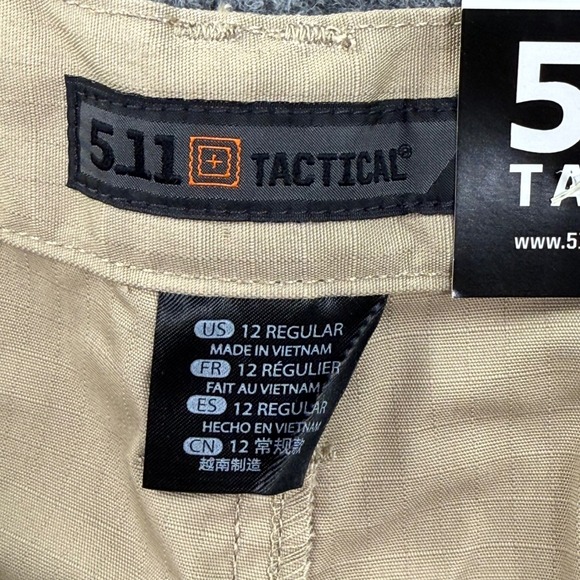 5.11 Tactical Women's Cargo Pants in Tan - Picture 8 of 15